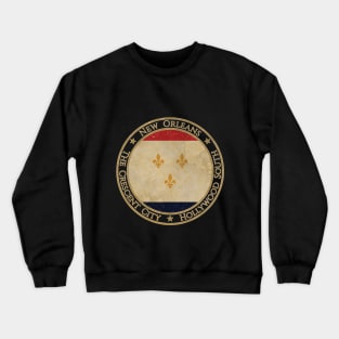 Vintage New Orleans USA United States Louisiana State Flag Crewneck Sweatshirt